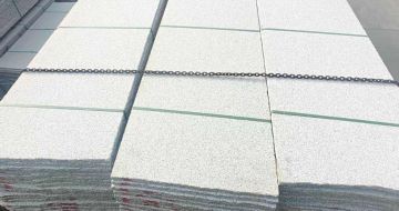 鄂州芝麻白毛板，石材毛板