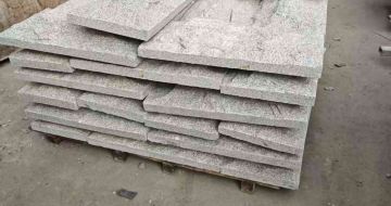 鄂州芝麻白蘑菇石，自然面