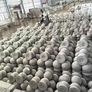 鄂州芝麻白圆球 石球 挡车球
