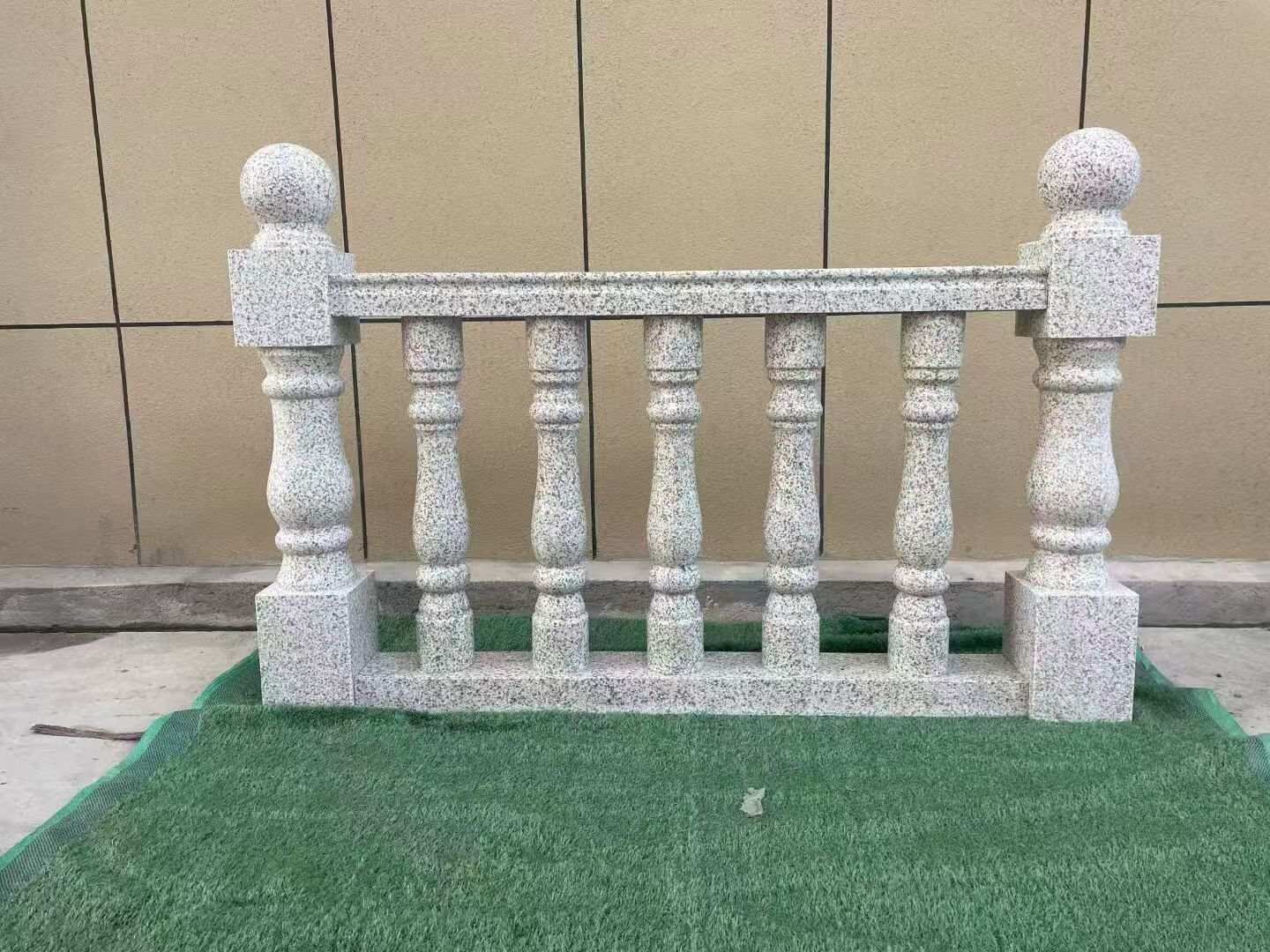 鄂州芝麻白阳台栏杆 花岗岩栏杆